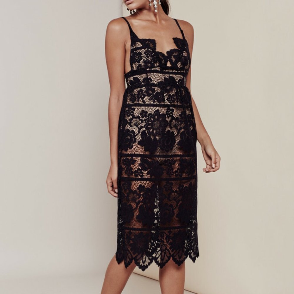 NWT For Love & Lemons Gianna Dress XS